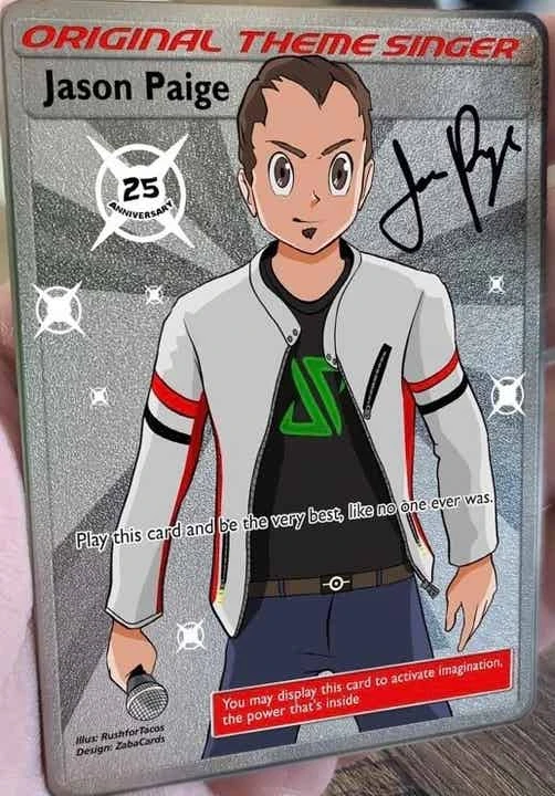 Jason Paige 25th Anniversary Autographed Card